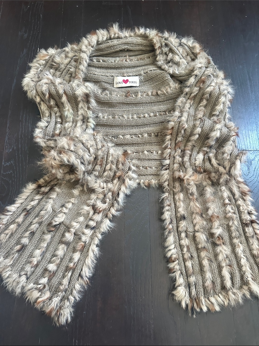 LOVE TOKEN RABBIT SHRUG SHAWL VEST